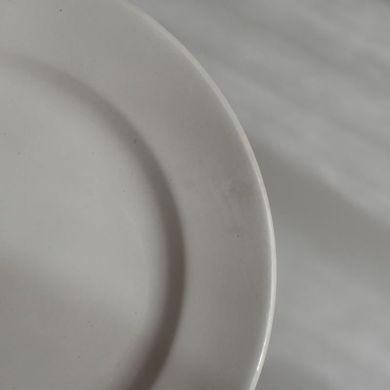 Vintage Dessert Plate, Digoin Sarreguemines, White, B