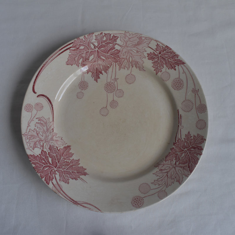 Antique Plate K&G Luneville Platane Z5