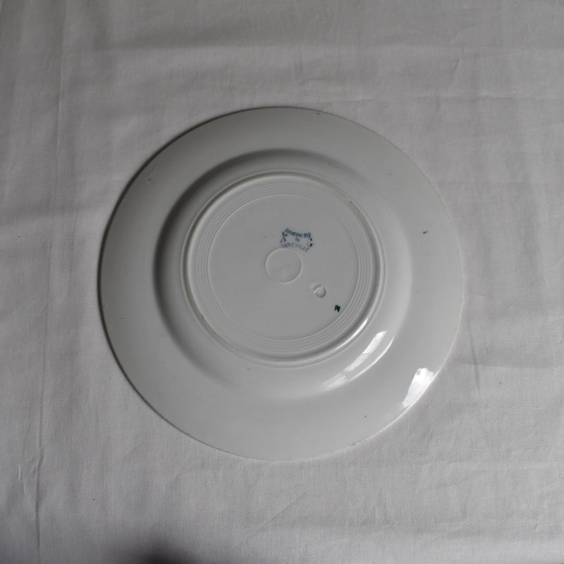 Antique Dessert Plate, Lunéville, Bordure A