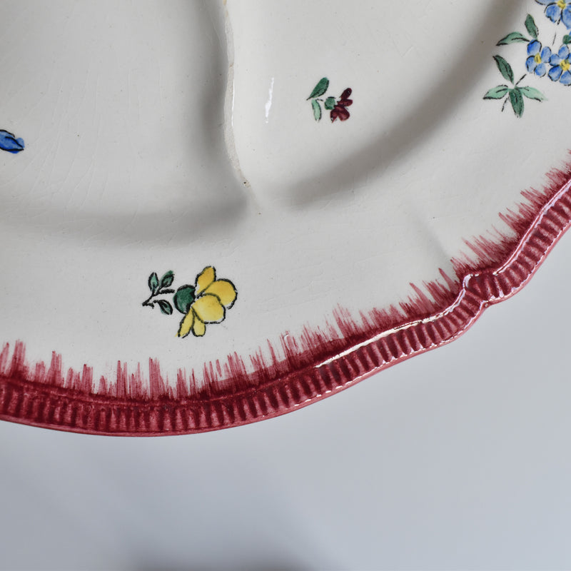 Antique plate Longchamp Olga
