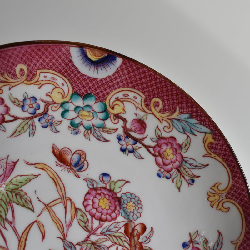 Antique Chocolate Cup & Saucer Sarreguemines Minton 216