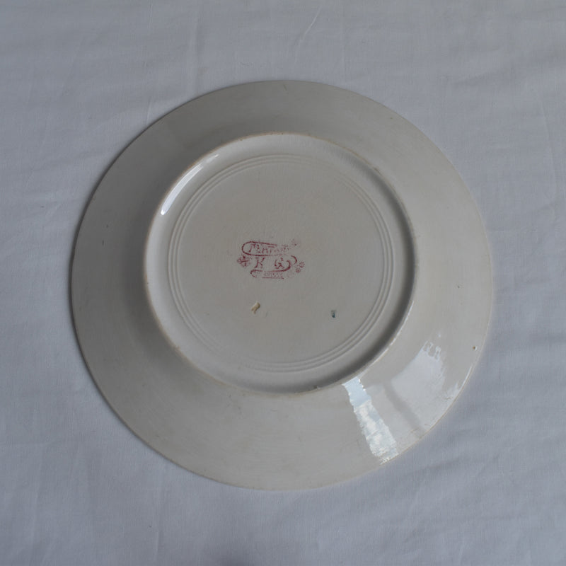 Antique Plate K&G Luneville Platane Z5