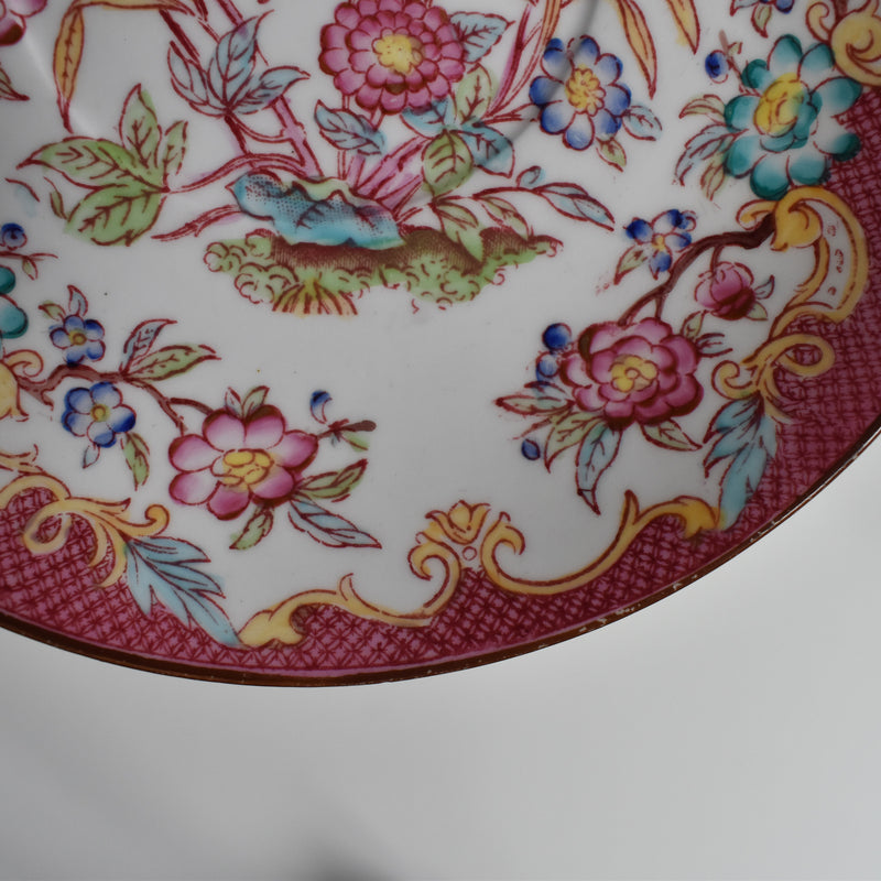 Antique Chocolate Cup & Saucer Sarreguemines Minton 216