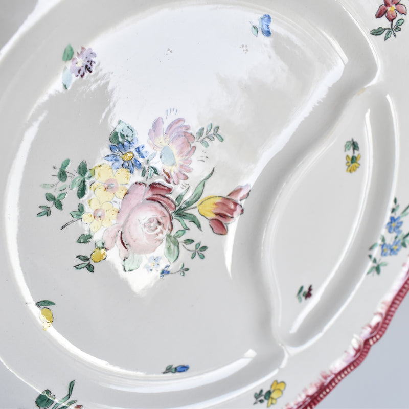 Antique plate Longchamp Olga