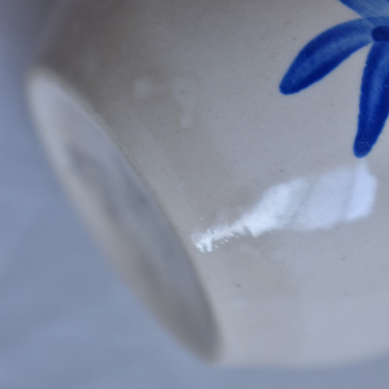 Vintage Cup, Digoin & Sarreguemines, Fleur de Lis Rim