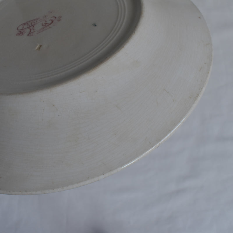 Antique Plate K&G Luneville Platane Z5