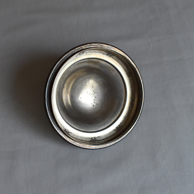 Antique pink biscuit jar