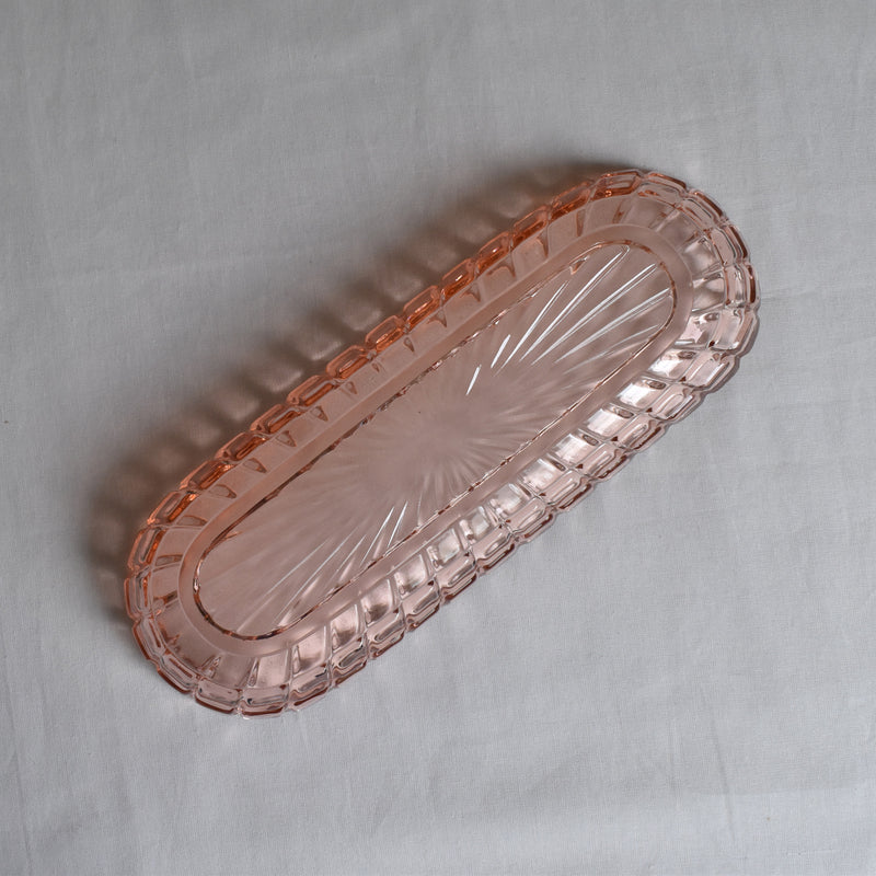 ヴィンテージピンクグラス　トワレセット