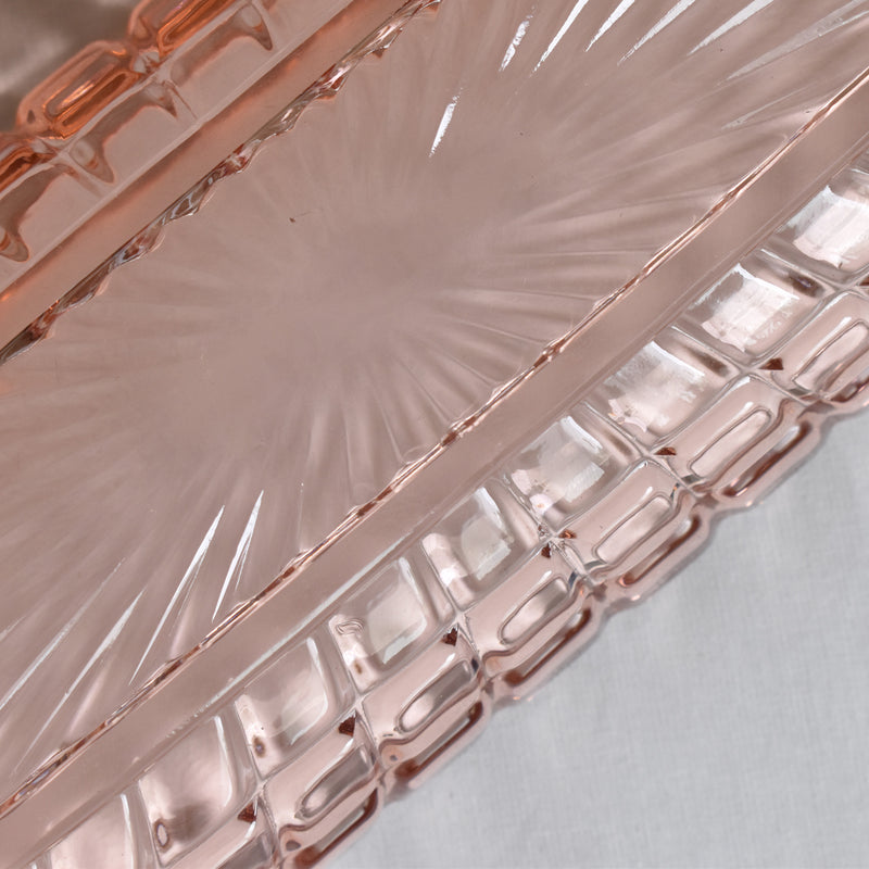 ヴィンテージピンクグラス　トワレセット