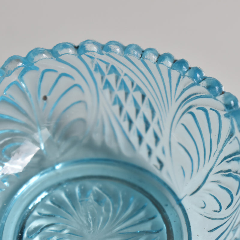 Vintage Blue Glass Salt Shaker - Verdi