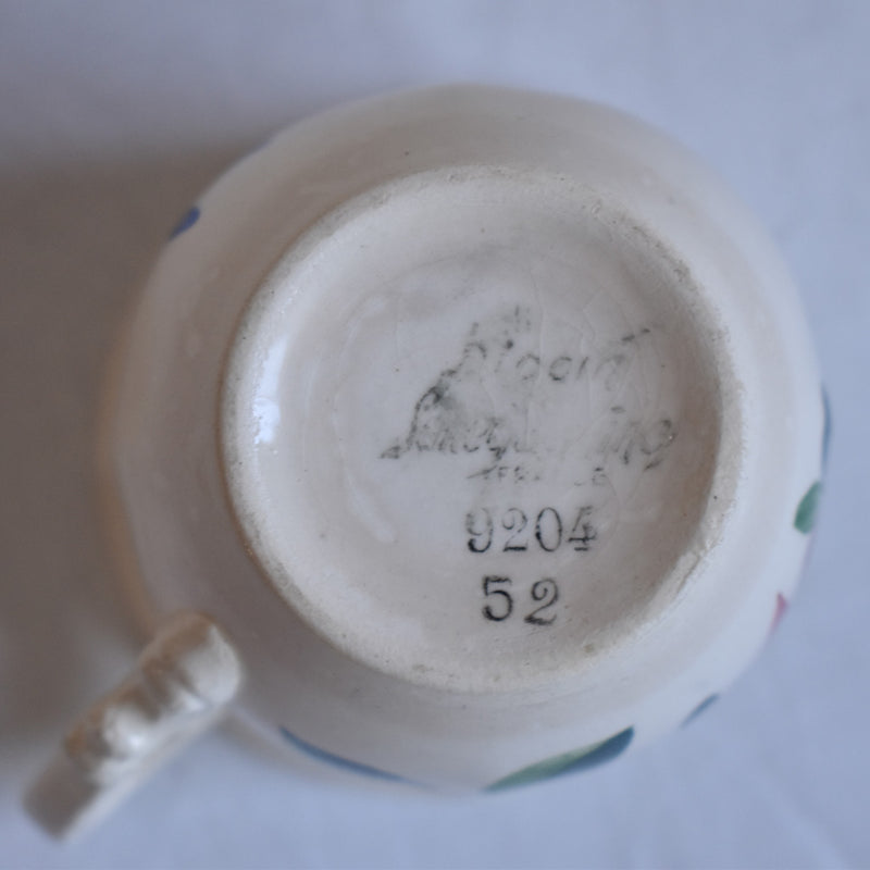 Vintage Cup, Digoin & Sarreguemines, Fleur de Lis Rim