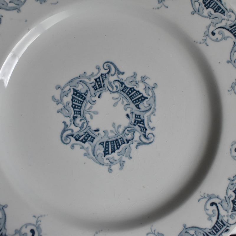 Antique Dessert Plate, Lunéville, Bordure A