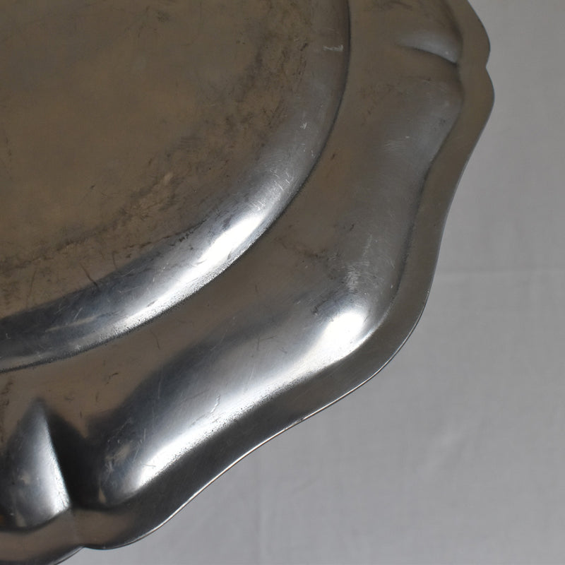 Vintage Pewter Plate 27cm