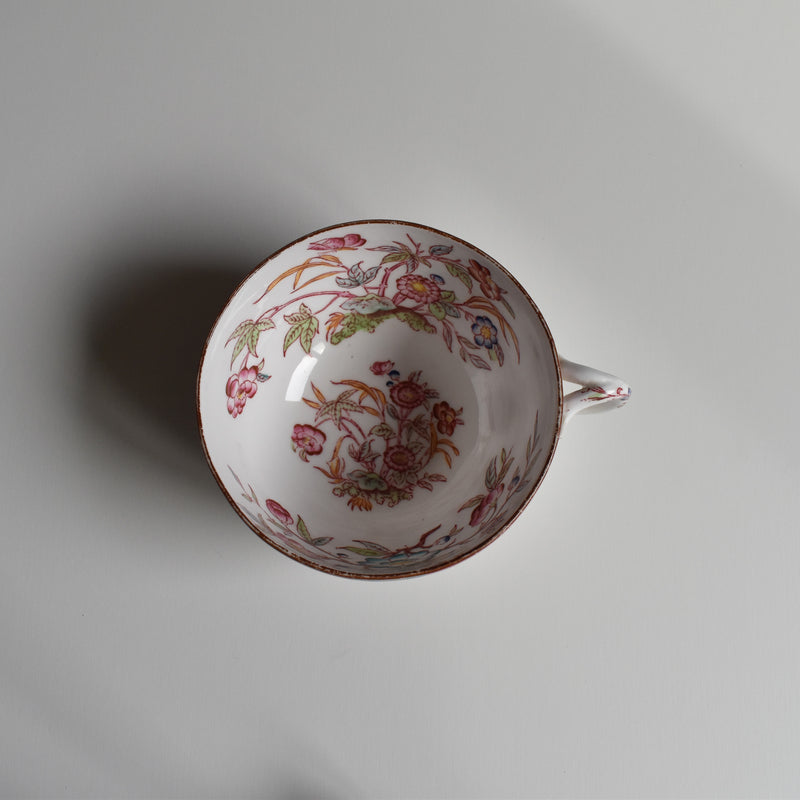 Antique Chocolate Cup & Saucer Sarreguemines Minton 216