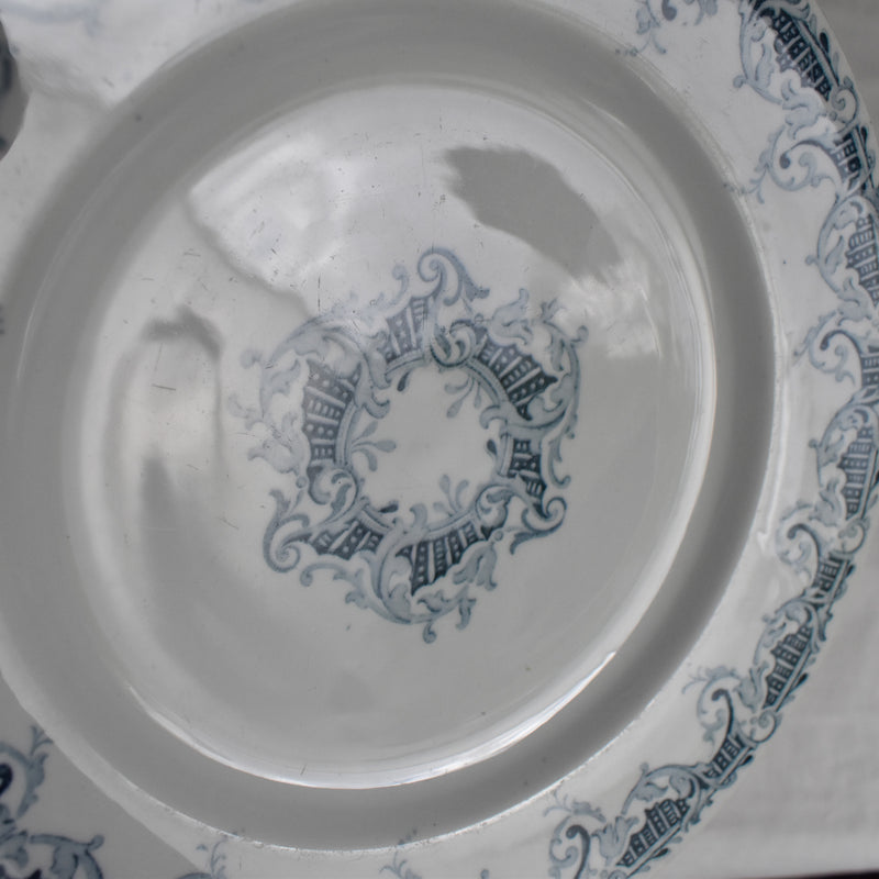 Antique Dessert Plate, Lunéville, Bordure A