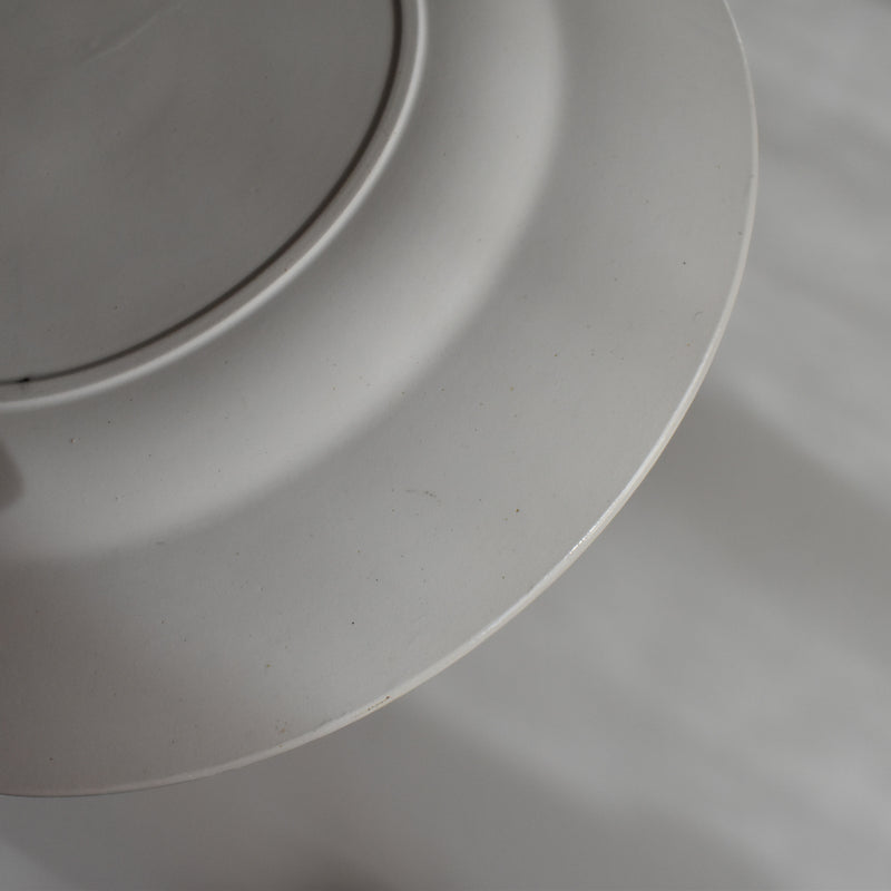 Vintage Dessert Plate, Digoin Sarreguemines, White C