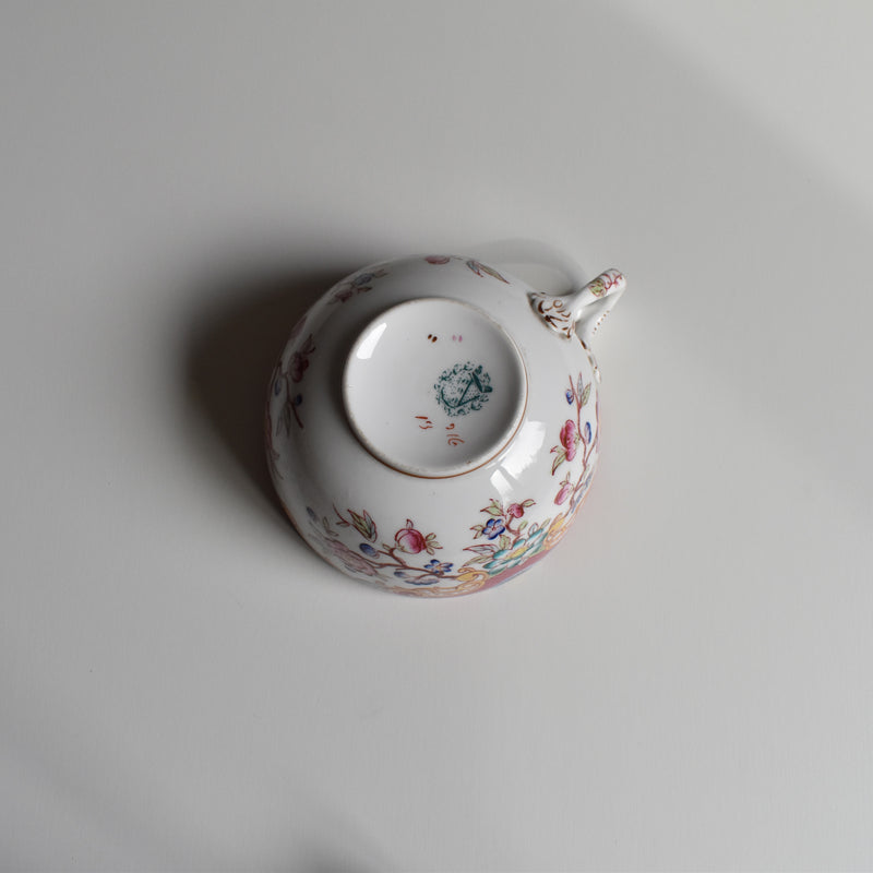 Antique Chocolate Cup & Saucer Sarreguemines Minton 216