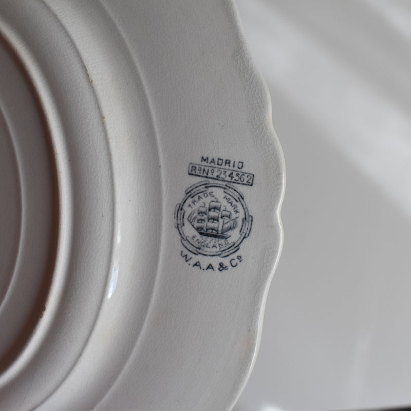 Antique plate W.A.A.&Cie Madrid I