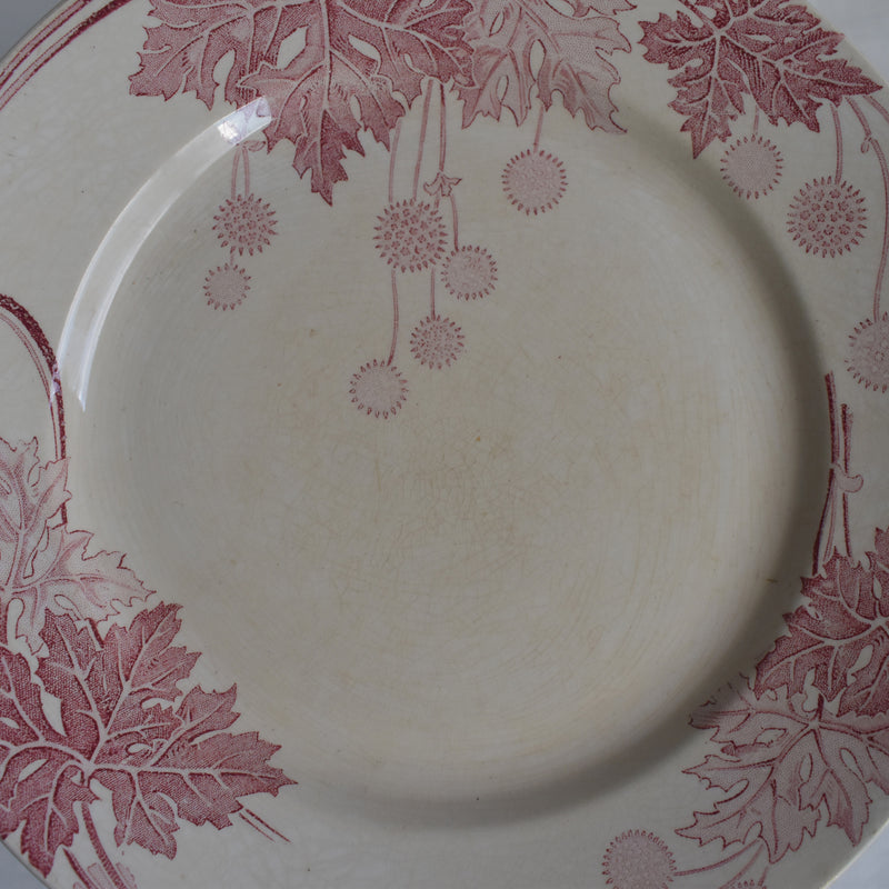 Antique Plate K&G Luneville Platane Z5
