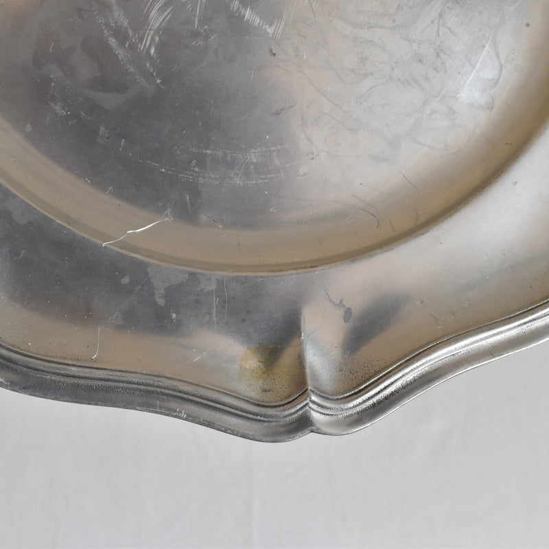 Vintage Pewter Plate 27cm