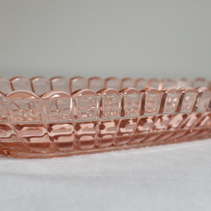 ヴィンテージピンクグラス　トワレセット