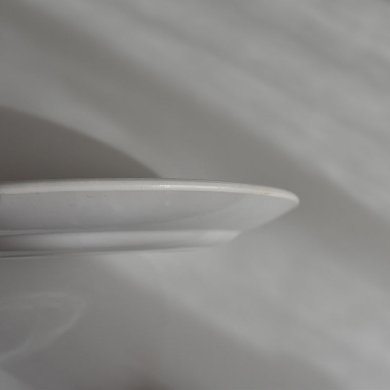Vintage Dessert Plate, Digoin Sarreguemines, White C