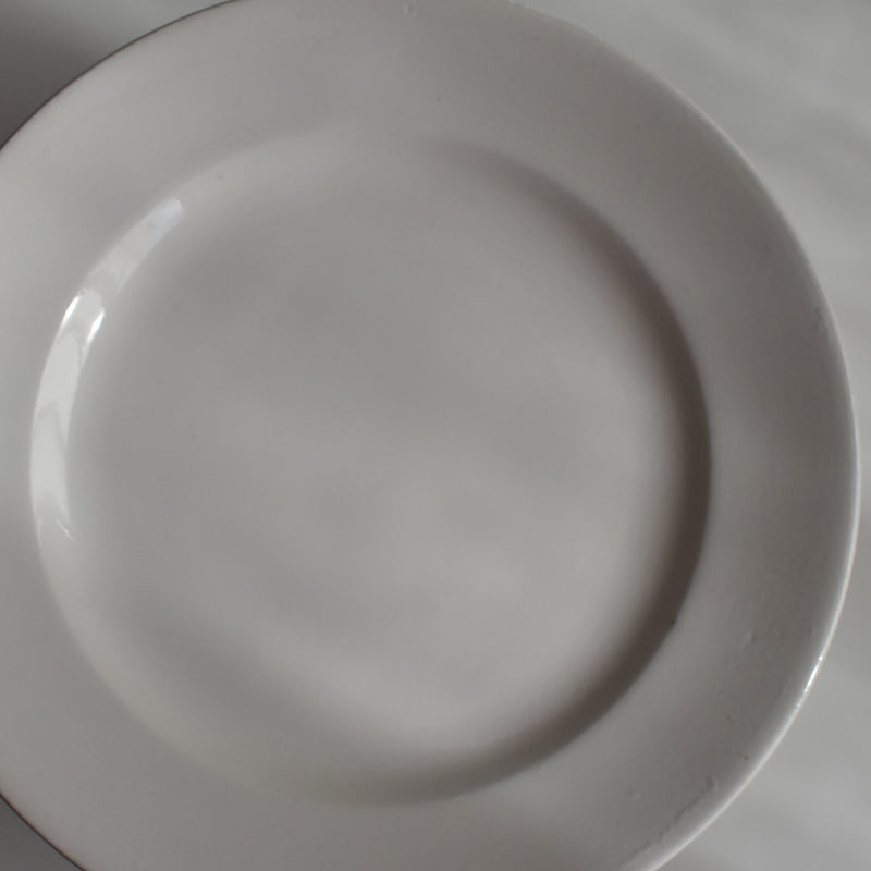 Vintage Dessert Plate, Digoin Sarreguemines, White C