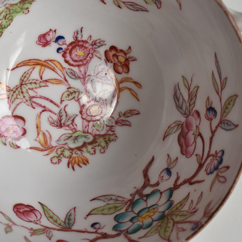 Antique Chocolate Cup & Saucer Sarreguemines Minton 216