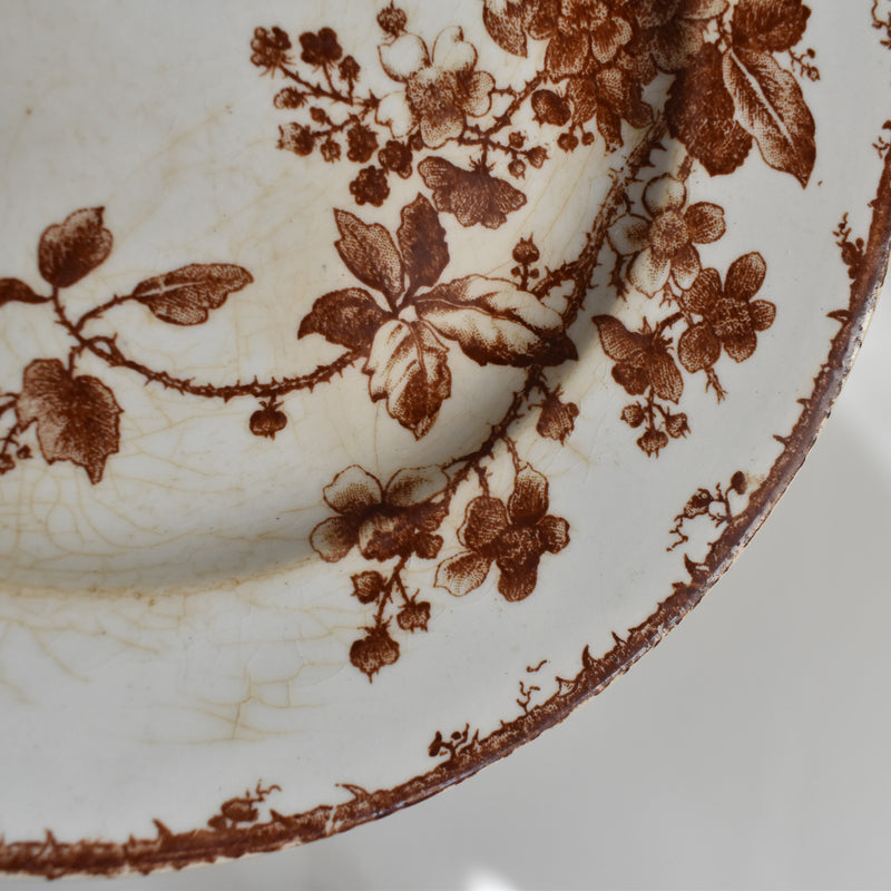 Antique Dessert Plate Gien Fauvette E