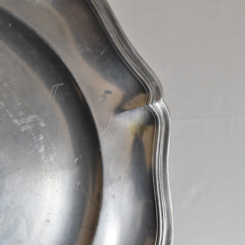 Vintage Pewter Plate 27cm