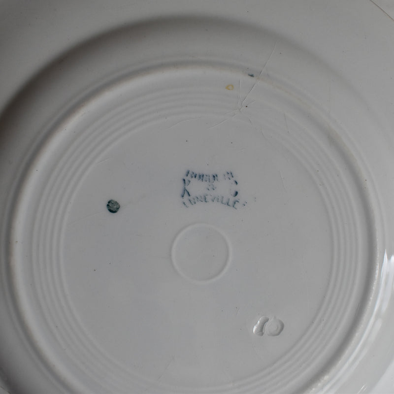 Antique Dessert Plate, Lunéville Bordure B
