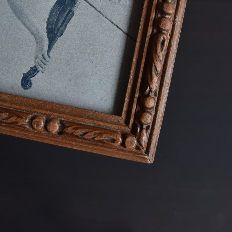 Vintage Frame Wood 21.5cm x 16cm