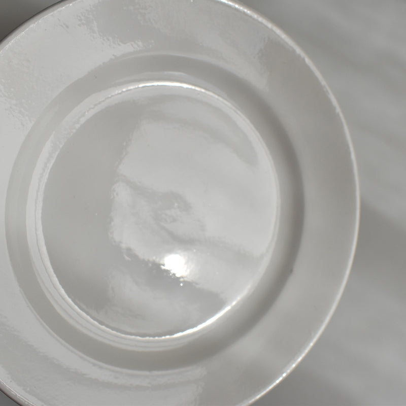 Vintage Dessert Plate, Digoin Sarreguemines, White C