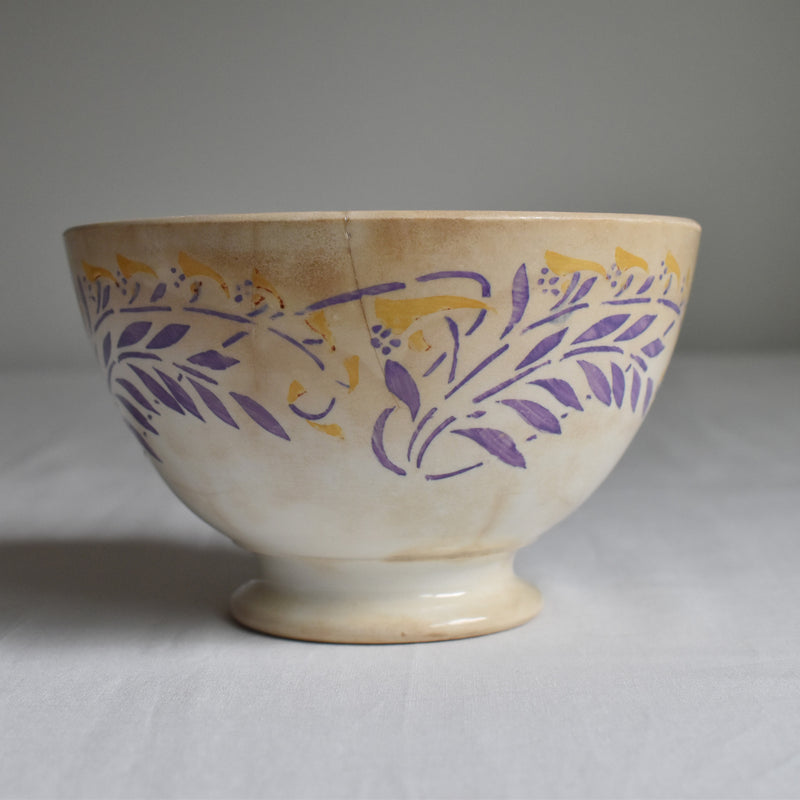Vintage Cafe au Lait Bowl Digoin & Sarreguemines 1607