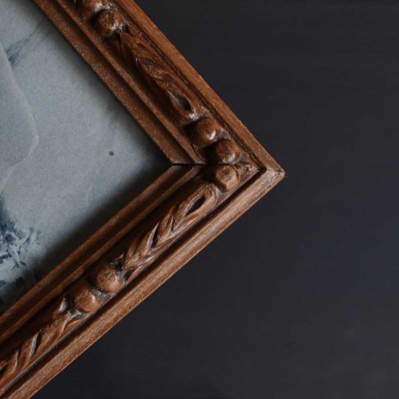 Vintage Frame Wood 21.5cm x 16cm