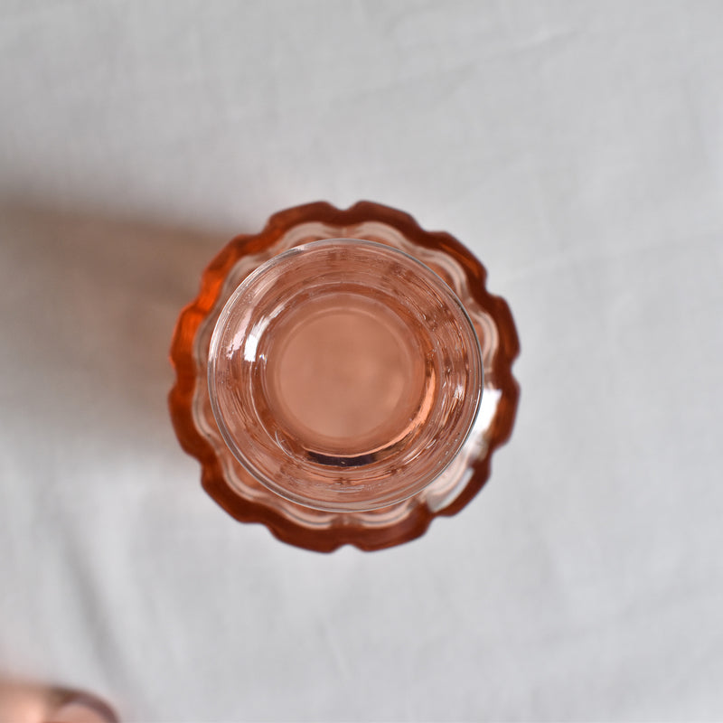 ヴィンテージピンクグラス　トワレセット