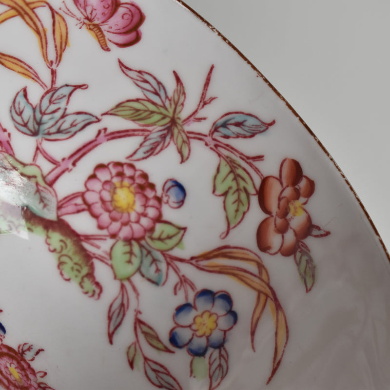 Antique Chocolate Cup & Saucer Sarreguemines Minton 216