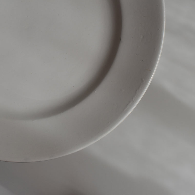 Vintage Dessert Plate, Digoin Sarreguemines, White C