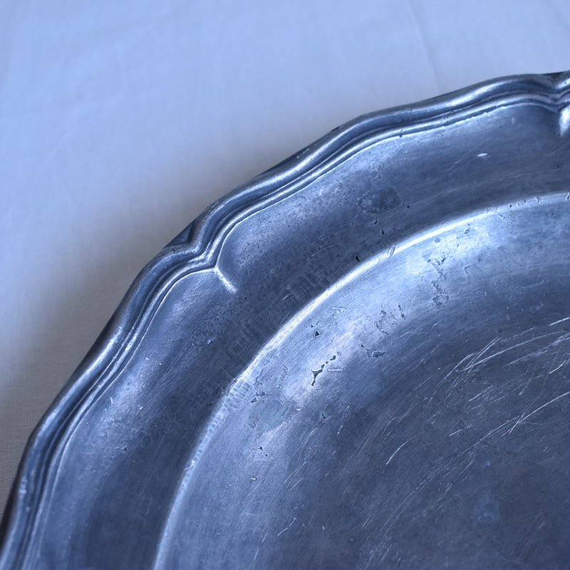 Pewter Round Plate