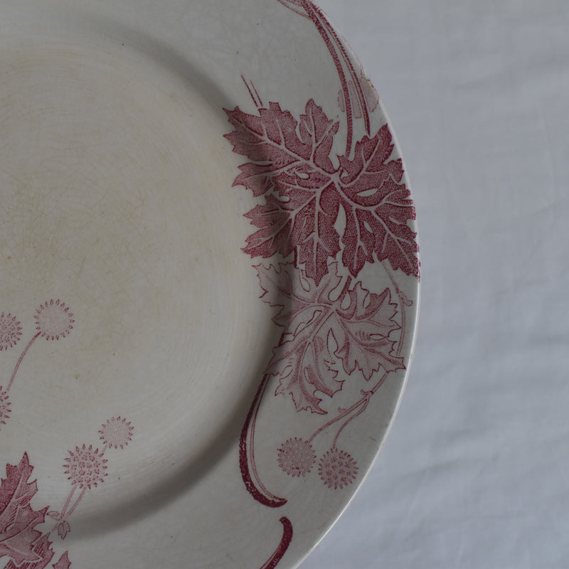 Antique Plate K&G Luneville Platane Z5