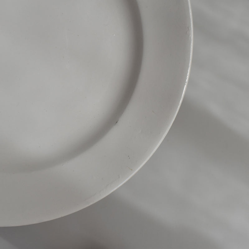Vintage Dessert Plate, Digoin Sarreguemines, White C