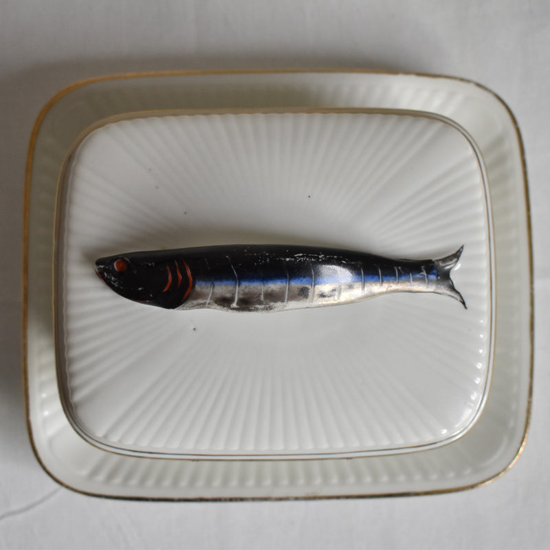 Vintage sardine case with plate, Bétoule et Legrand