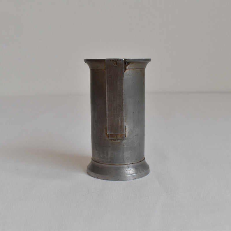 Vintage Pewter Measuring Cups JR Set of 2