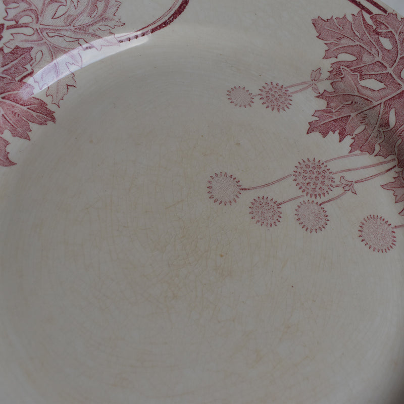 Antique Plate K&G Luneville Platane Z5