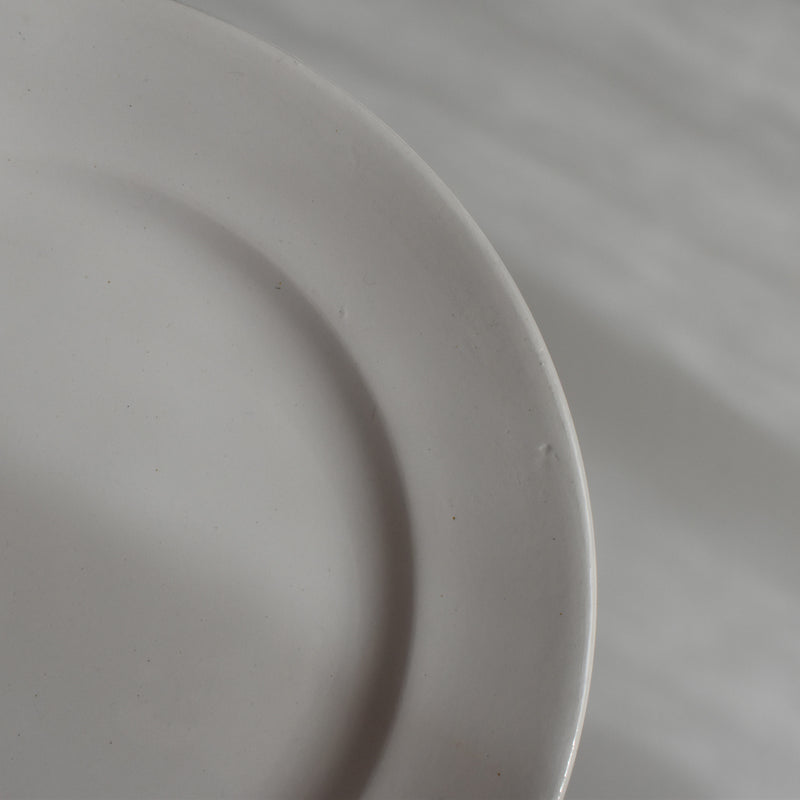 Vintage Dessert Plate, Digoin Sarreguemines, White C