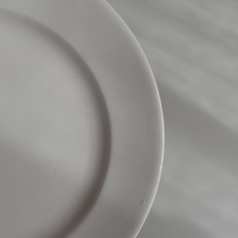 Vintage Dessert Plate, Digoin Sarreguemines, White C