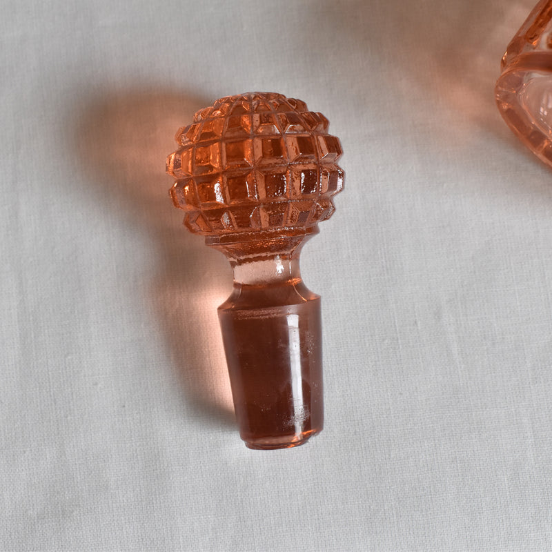 ヴィンテージピンクグラス　トワレセット