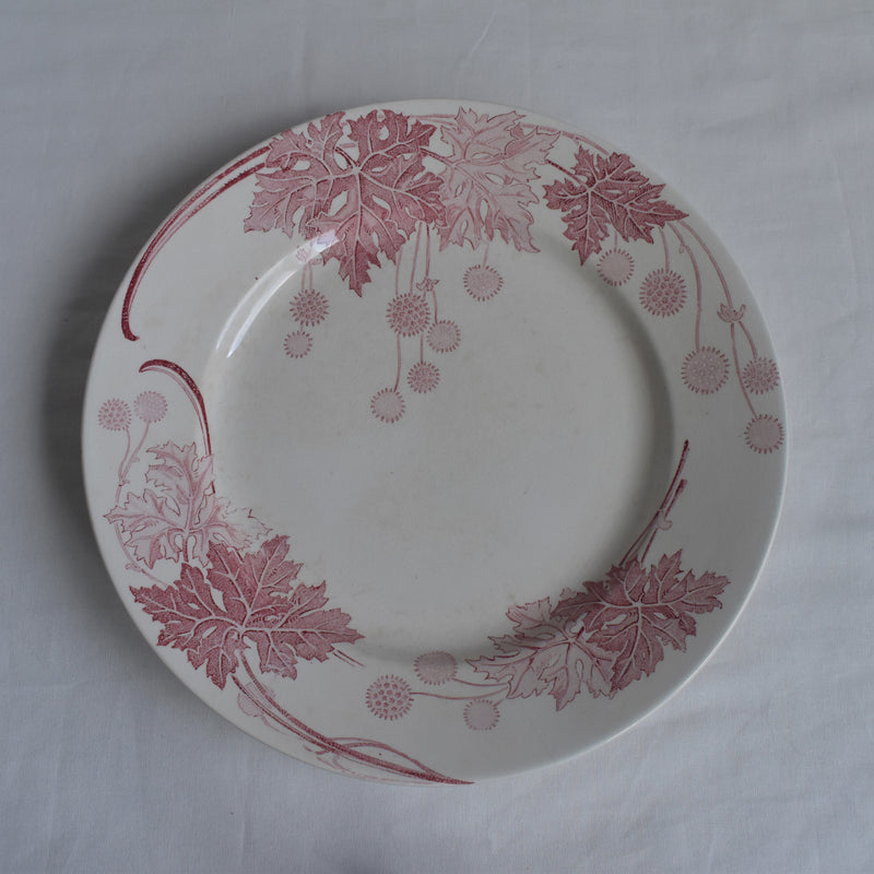 Antique Plate K&G Lunéville Platane Z6