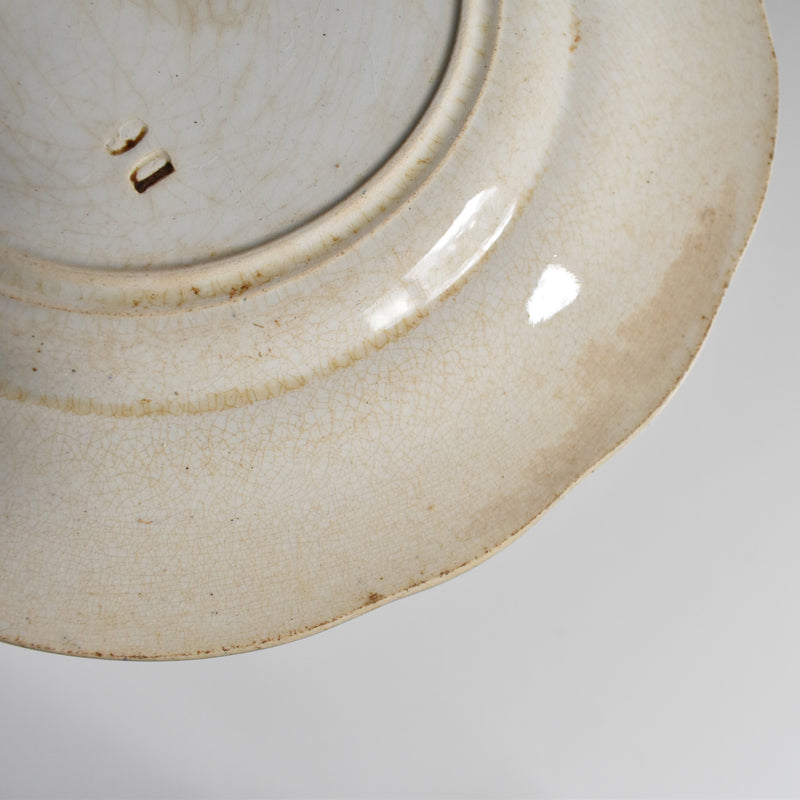 Antique dessert plate, Creil-Montereau, Balivernes N1