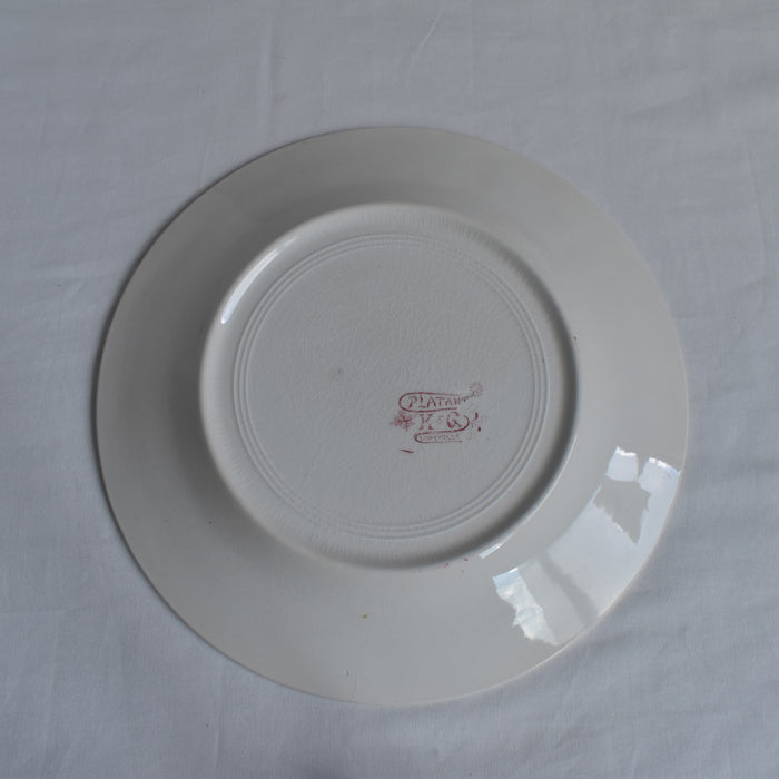 アンティークプレート K&Gリュネヴィル Platane Z6